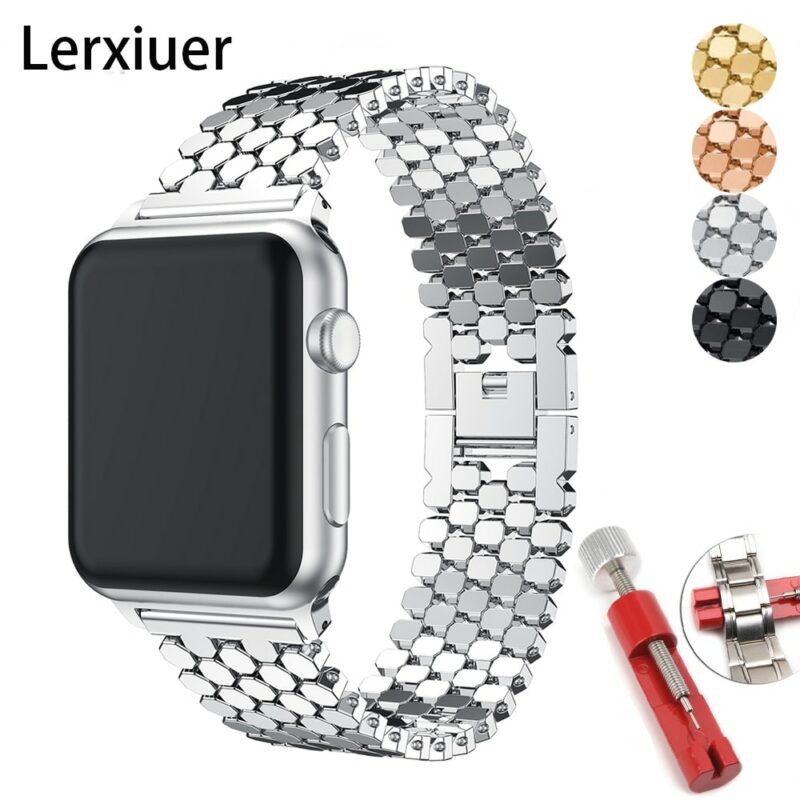 Strap for apple watch 5 band 44mm 40mm iwatch band 42mm 38mm stainless steel watchband metal