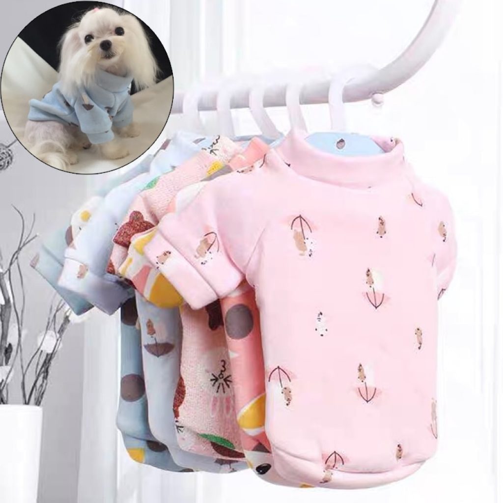 Sweet Pet Dog Clothes for Small Dogs Shih Tzu Yorkshire Hoodies Sweatshirt Soft Puppy Dog Cat