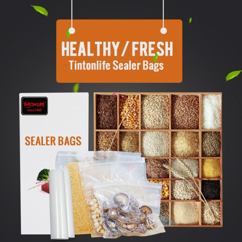 TINTON LIFE Vacuum Sealer Bags Food Sealer Bags Keep Food Fresh 5