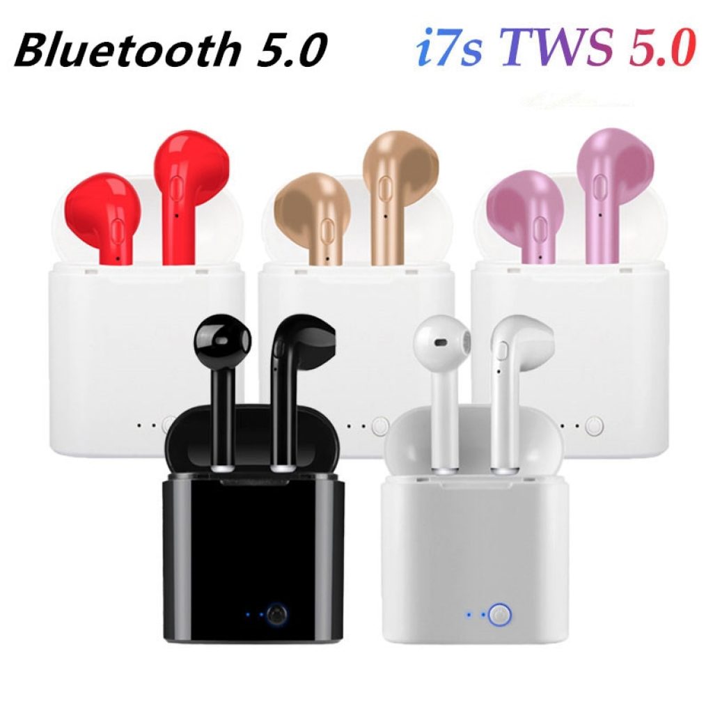 TWS i7 Bluetooth earphones music Headphones business headset sports earbuds suitable wireless Earpieces For xiaomi huawei