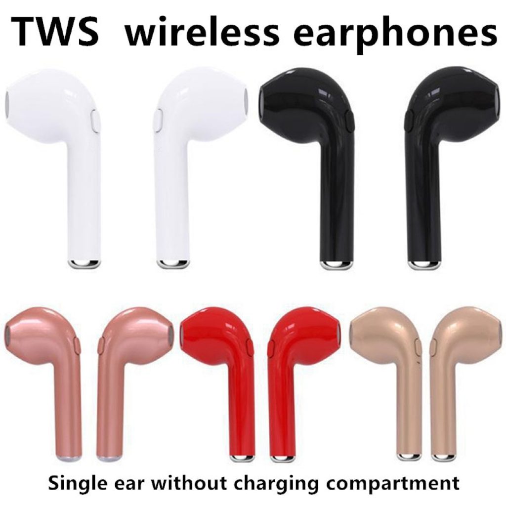 TWS i7 Bluetooth earphones music Headphones business headset sports earbuds suitable wireless Earpieces For xiaomi huawei 3