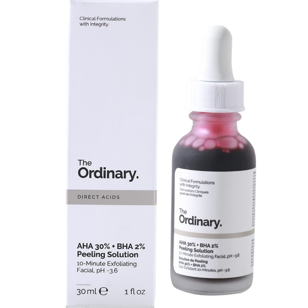 The Ordinary Peeling Solution 30ml AHA 30 BHA 2 to peel that dead top layer so 2