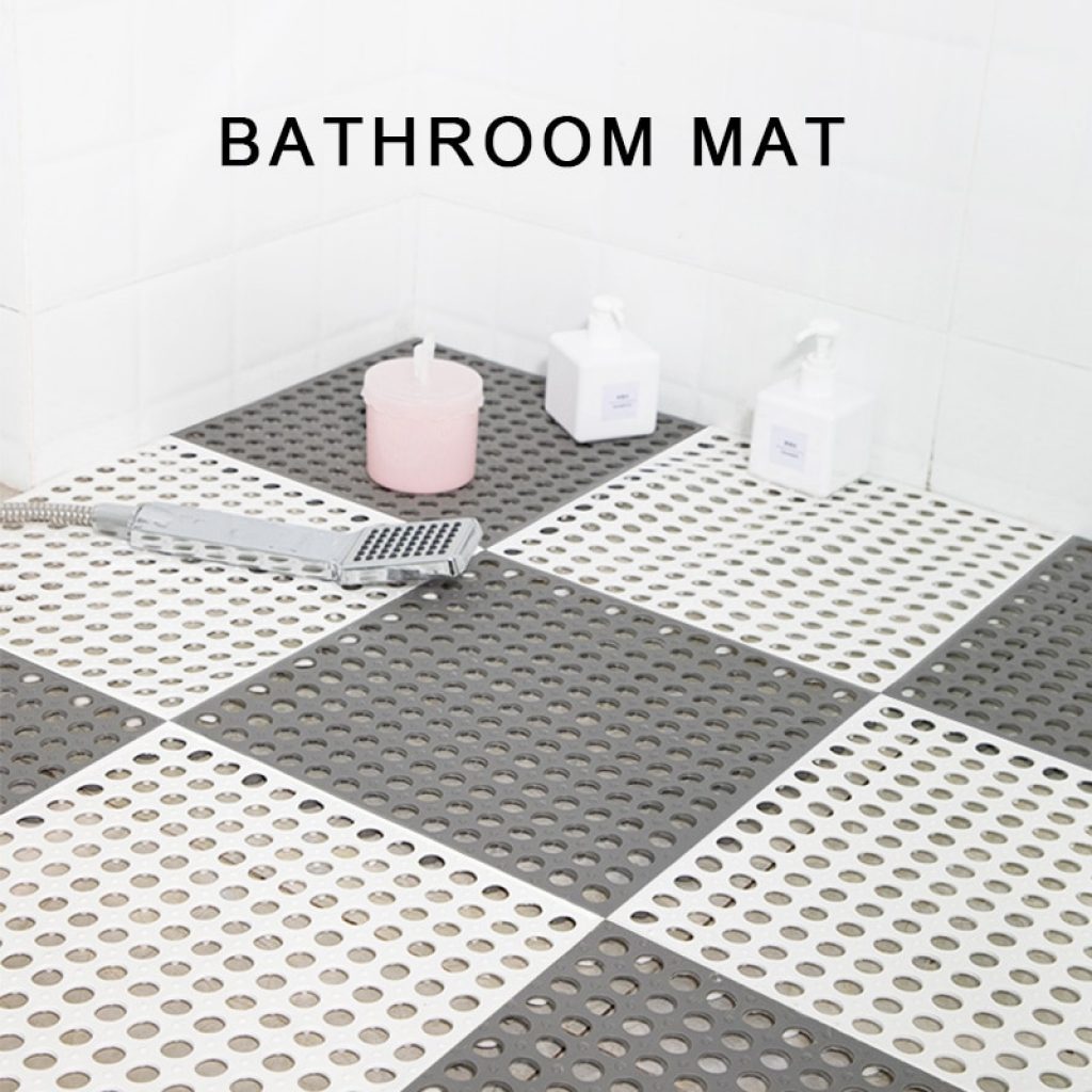 Top Creative Bath Room Mats Bathroom Carpet Set Mesh Soft Plastic Non slip Foot Massage 8 1