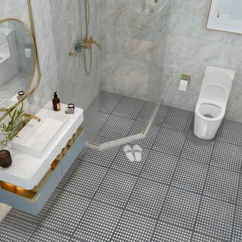 Top Creative Bath Room Mats Bathroom Carpet Set Mesh Soft Plastic Non slip Foot Massage 8 2