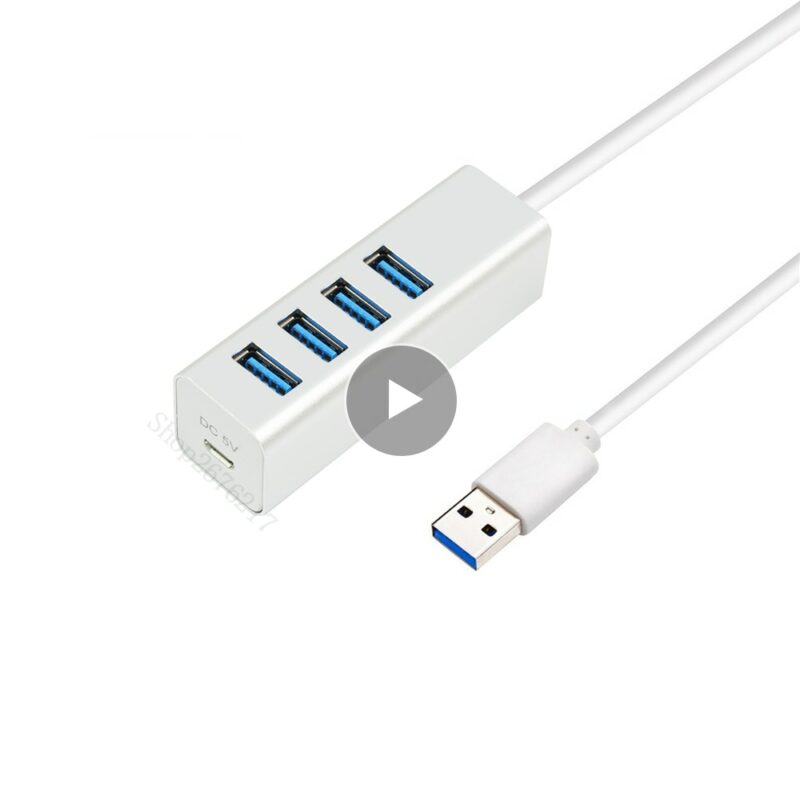 USB 3 0 HUB with 4 Ports Aluminum Portable OTG HUB USB Splitter For Macbook Laptop