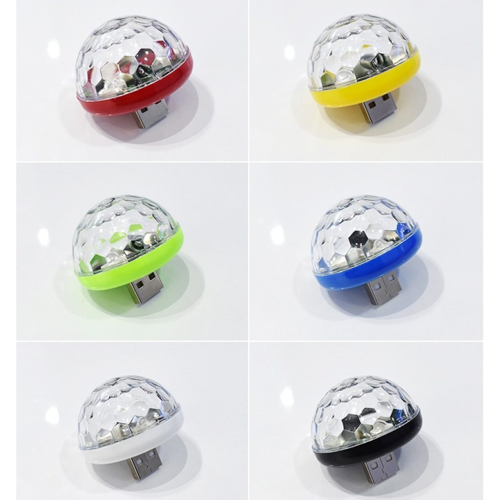 USB Mini Disco Stage Lights Led Xmas Party DJ Karaoke Car Decor Lamp Cellphone Music Control 1