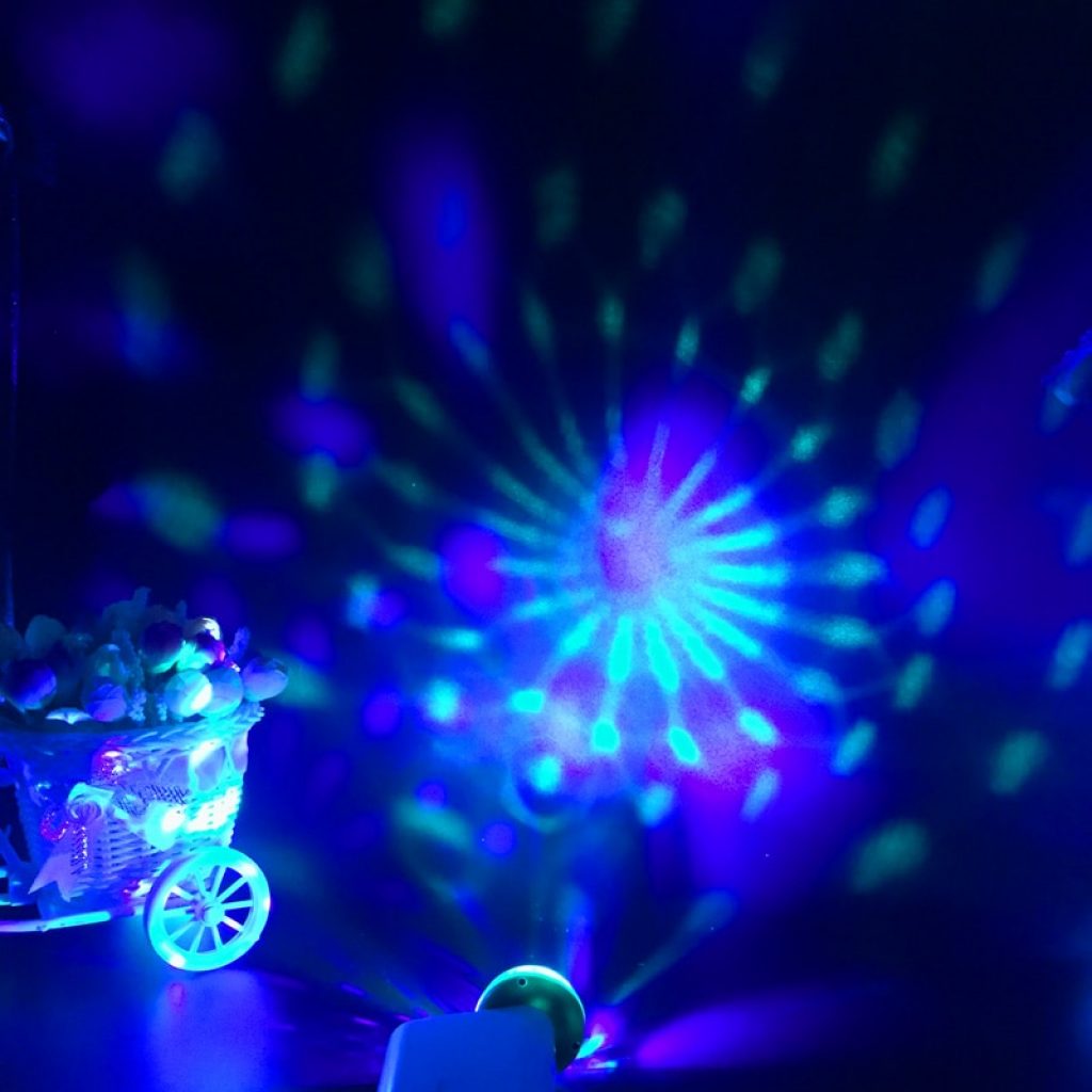 USB Mini Disco Stage Lights Led Xmas Party DJ Karaoke Car Decor Lamp Cellphone Music Control 3