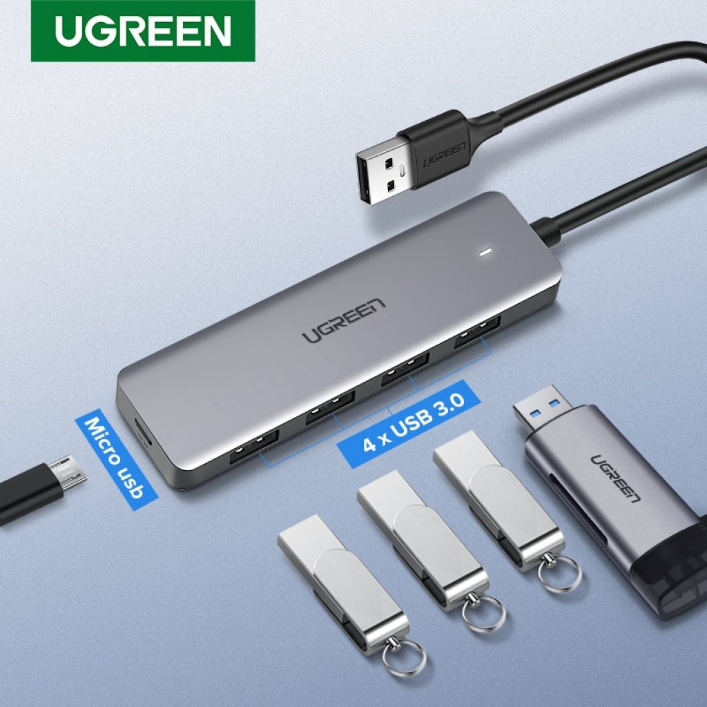 Ugreen USB 3 0 HUB Multi USB Splitter 3 USB3 0 Port with Micro Charge for