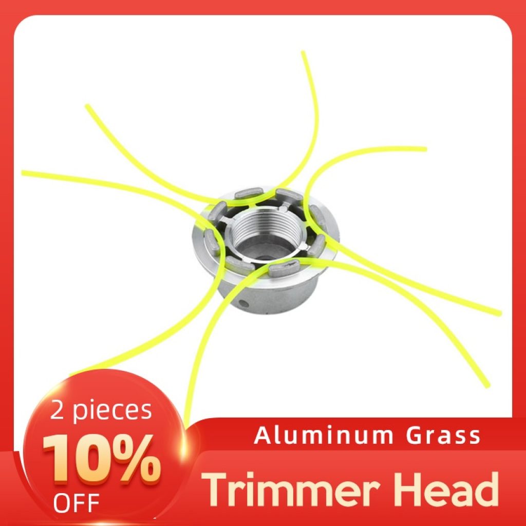 Universal Aluminum Grass Trimmer Head With 4 Lines Brush Cutter Head Thread Nylon Grass Cutting Line 1