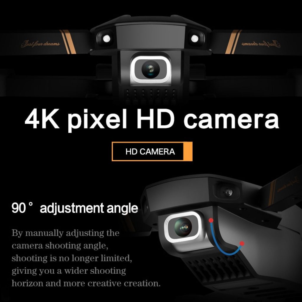 V4 WIFI FPV Drone WiFi live video FPV 4K 1080P HD Wide Angle Camera Foldable Altitude 4