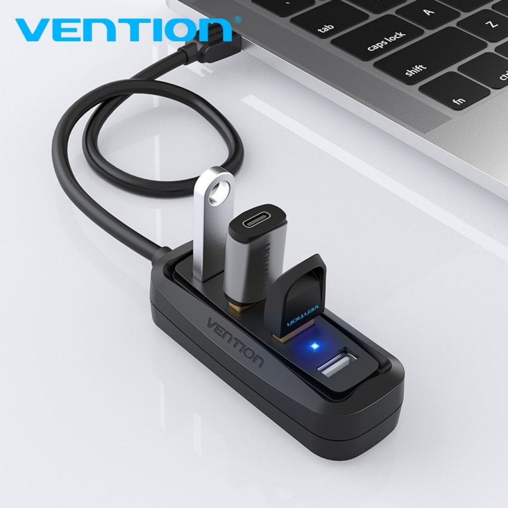 Vention USB HUB USB 2 0 Hub 4 Port USB Splitter with LED USB Adapter for 4