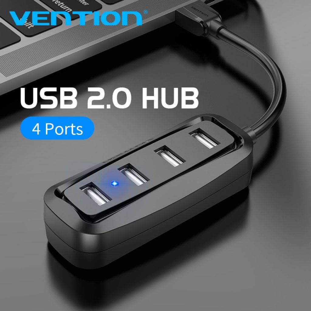 Vention USB HUB USB 2 0 Hub 4 Port USB Splitter with LED USB Adapter for 5