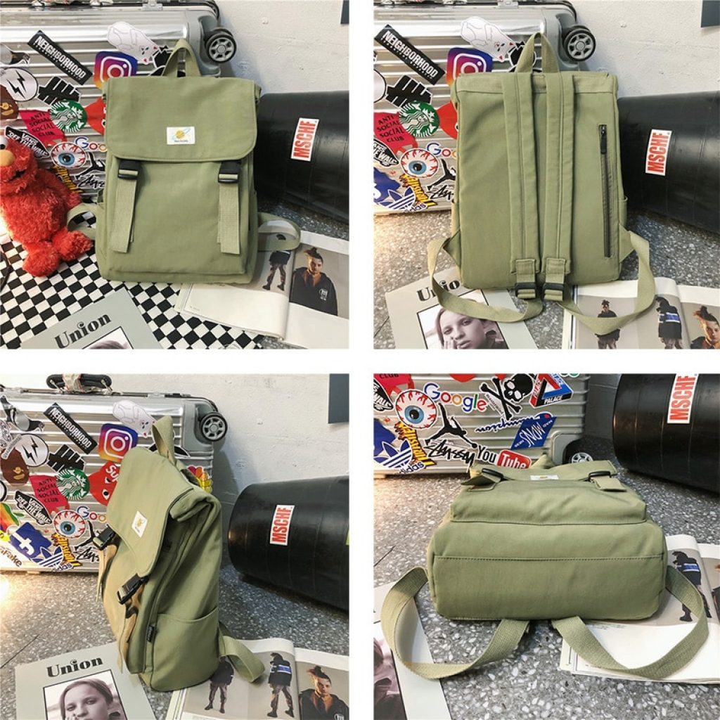 Waterproof Backpack Women Canvas School Bags Travel Bag for Teenage Girls Bagpack Rucksack Ladies Sac A 3