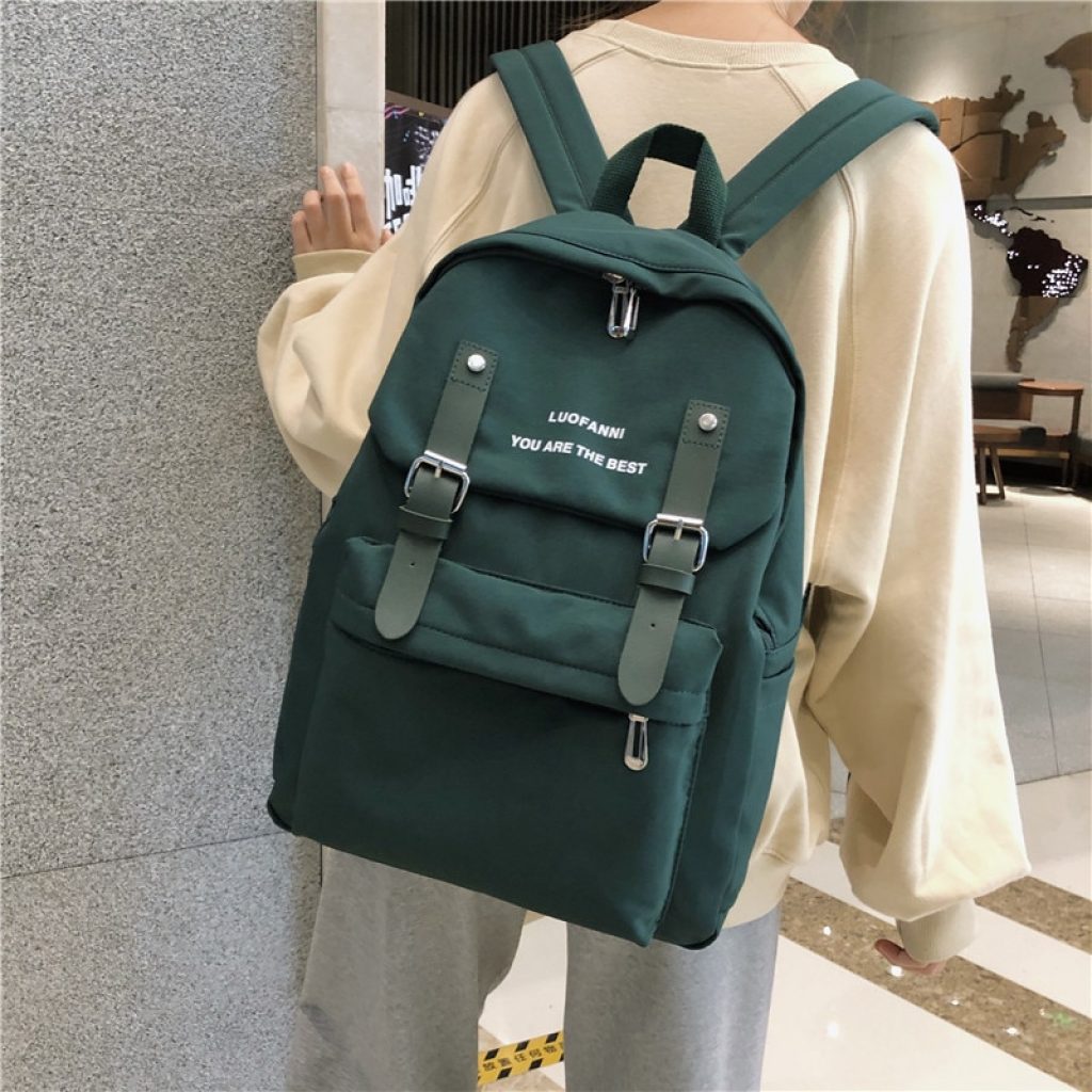 Waterproof Nylon Backpack Women 2020 Shoulder Bag Anti theft Travel Bagpack Large Backbag School Backpack Teenage 1