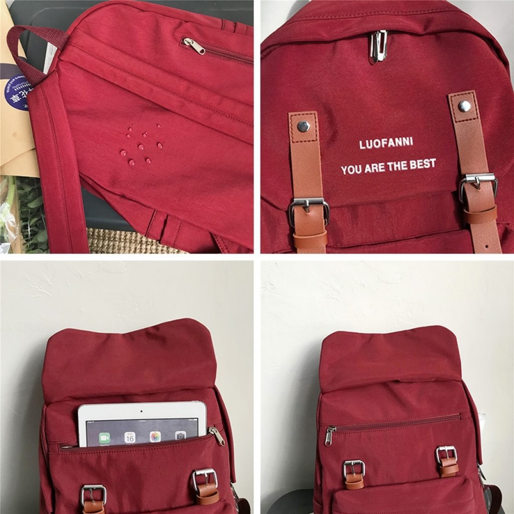 Waterproof Nylon Backpack Women 2020 Shoulder Bag Anti theft Travel Bagpack Large Backbag School Backpack Teenage 5