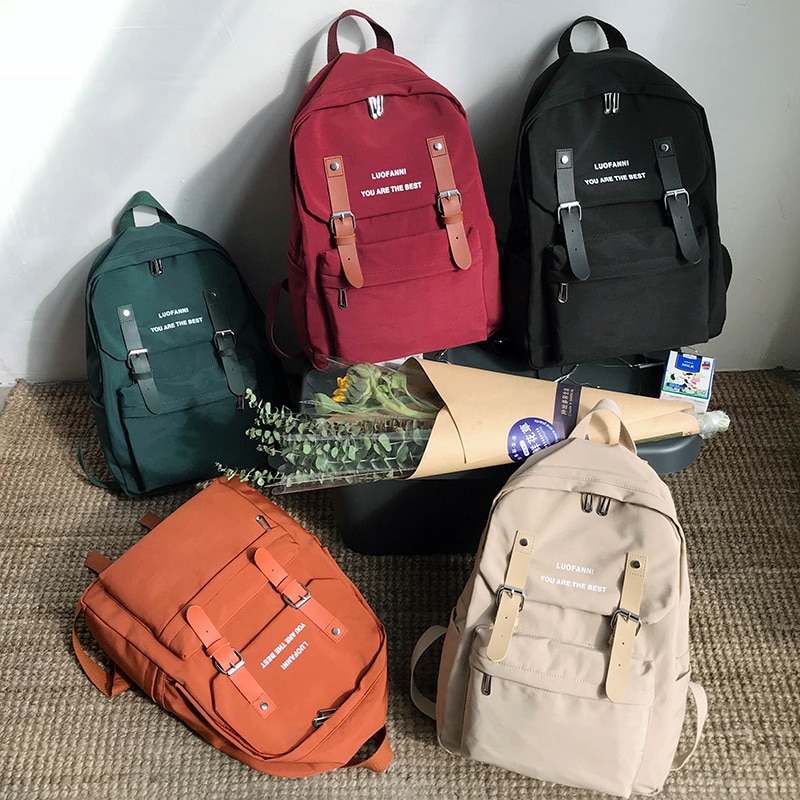 Waterproof Nylon Backpack Women 2020 Shoulder Bag Anti theft Travel Bagpack Large Backbag School Backpack Teenage
