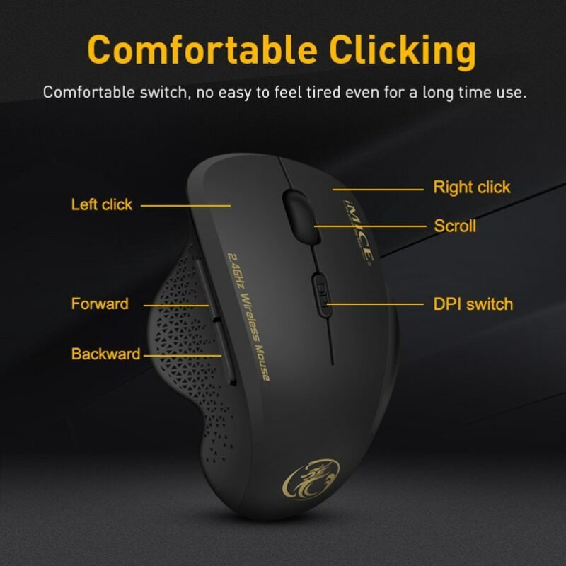 Wireless Mouse Computer Mouse Wireless 2 4 Ghz 1600 DPI Ergonomic Mouse Power Saving Mause Optical 1