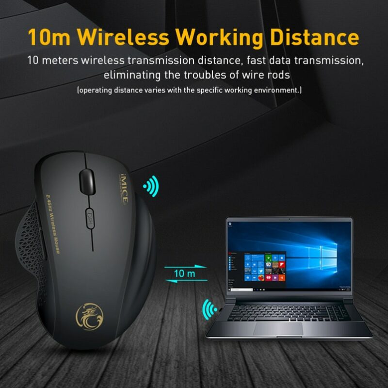 Wireless Mouse Computer Mouse Wireless 2 4 Ghz 1600 DPI Ergonomic Mouse Power Saving Mause Optical 2