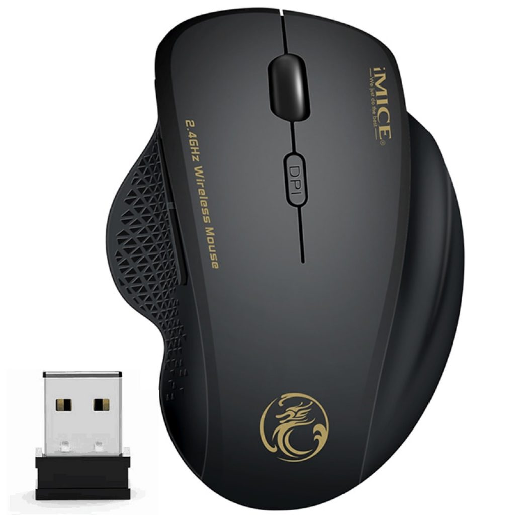 Wireless Mouse Ergonomic Computer Mouse PC Optical Mause with USB Receiver 6 buttons 2 4Ghz Wireless