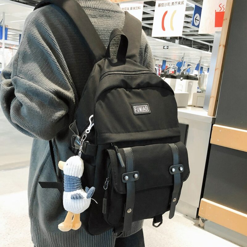 Women Waterproof Nylon Backpack Student Cute School Bag Kawaii Girl Backpack Laptop Female Fashion Book Bag 1