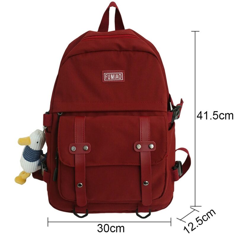 Women Waterproof Nylon Backpack Student Cute School Bag Kawaii Girl Backpack Laptop Female Fashion Book Bag 3