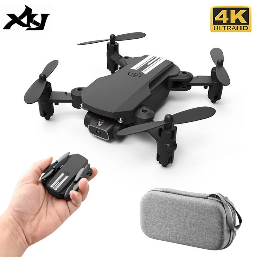 XKJ 2020 New Mini Drone 4K 1080P HD Camera WiFi Fpv Air Pressure Altitude Hold Black