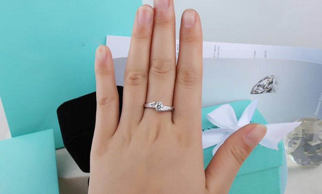 YANHUI With Certificate 0 75ct Lab Diamond Rings For Women Party Elegant Bridal Jewelry 925 Silver 4
