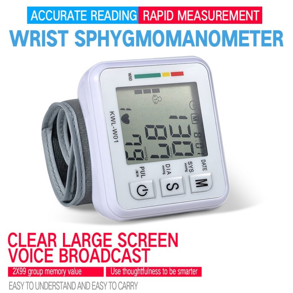 automatic Sphygmomanometer Blood Pressure Monitor English voice broadcast Heart rate Tonometer Bp Monitors 1