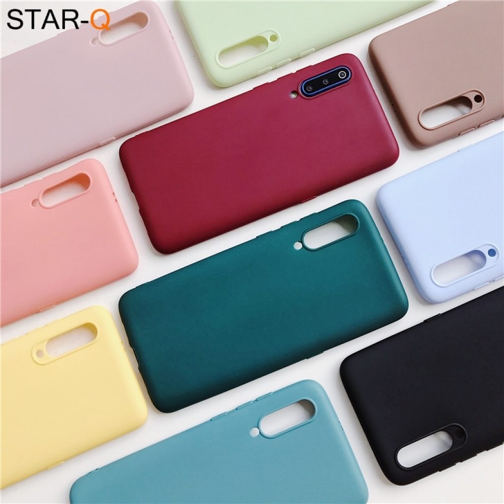 candy color silicone phone case for samsung galaxy a50 a70 a30 a40 a20 a10 galaxi a51