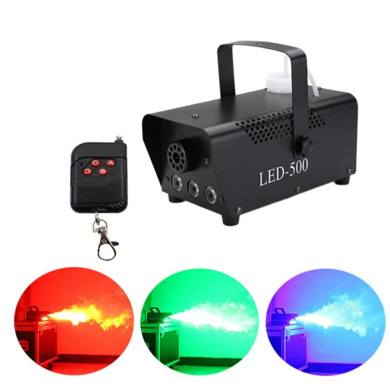 fast shipping disco colorful smoke machine mini LED remote fogger ejector dj Christmas party stage light