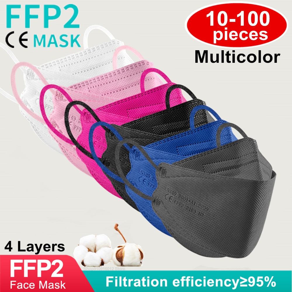 ffp2 mascarillas Approved hygienic safety protective Respirator face mask ffp2reutilizable masks ffp2mask fpp2 kn95 fish mask