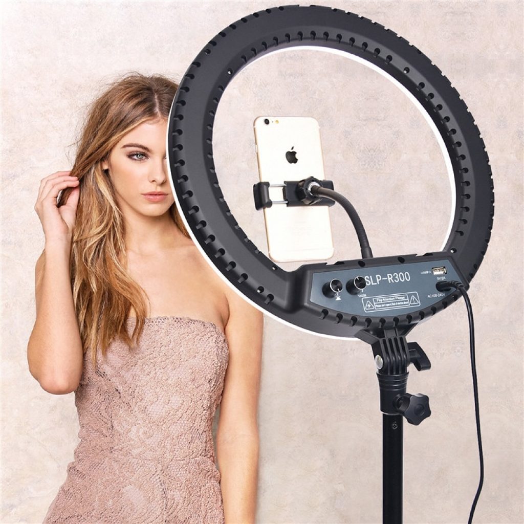 fosoto SLP R300 Ring Light 60W 300pcs Led Ring Lamp With Tripod Photographic lighting Ringlight For 5