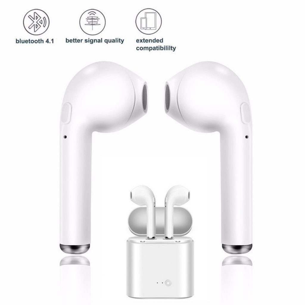 i7s TWS Wireless Earpiece Bluetooth 5 0 Earphones sport Earbuds Headset With Mic For smart Phone 2