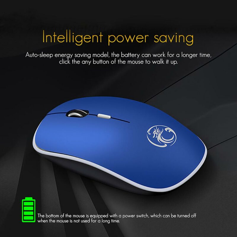 iMice Wireless Mouse Silent Computer Mouse 1600 DPI Ergonomic Mause Noiseless Sound USB PC Mice Mute 4