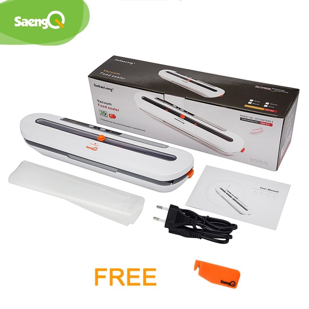 saengQ Best Vacuum Food Sealer 220V 110V Automatic Commercial Household Food Vacuum Sealer Packaging Machine Include 1