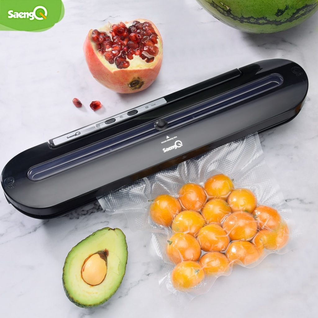 saengQ Best Vacuum Food Sealer 220V 110V Automatic Commercial Household Food Vacuum Sealer Packaging Machine Include