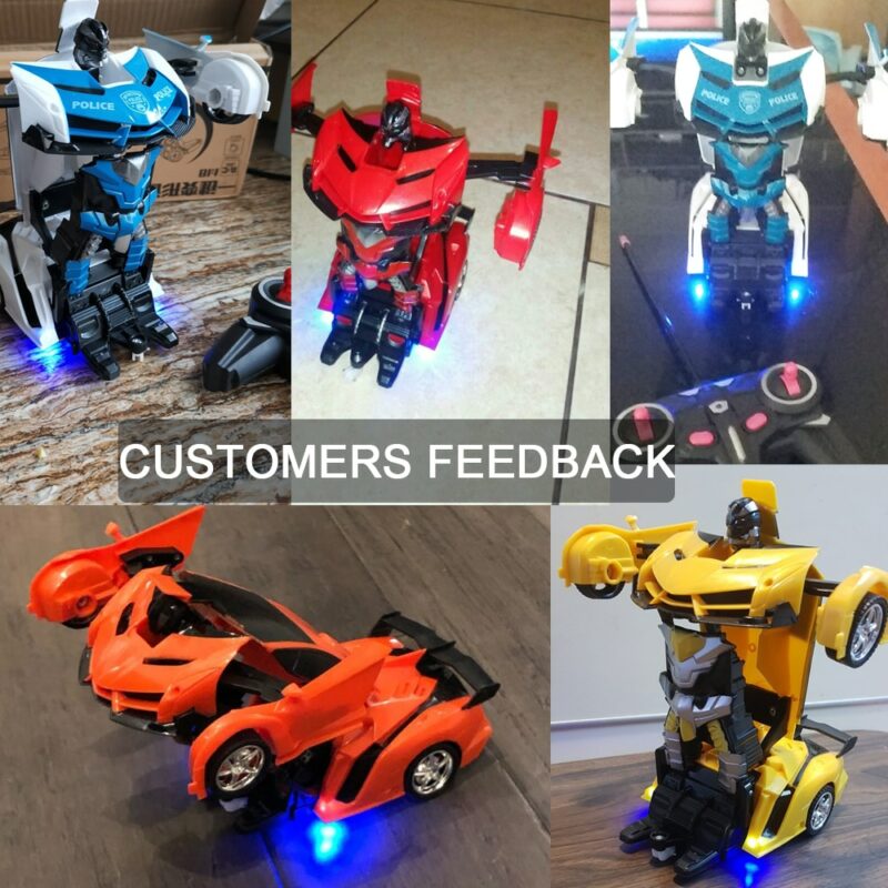RC Car Kids Toys Transformation Robots Sports Vehicle Model Robots Toys Cool Deformation Car Kids Toys 5