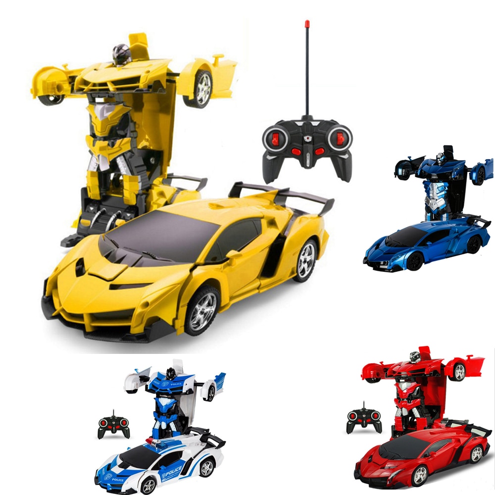 RC Car Kids Toys Transformation Robots Sports Vehicle Model Robots Toys Cool Deformation Car Kids Toys