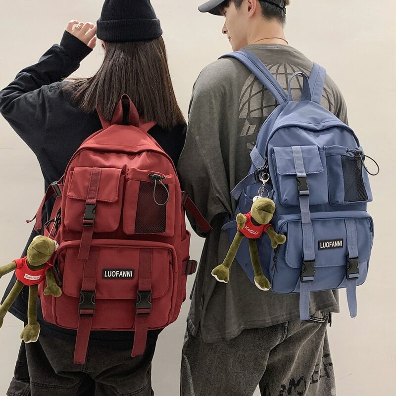 Women Boy Nylon Backpack Travel Mesh Female Student College School Bag Men Girl Cool Laptop Backpack 2
