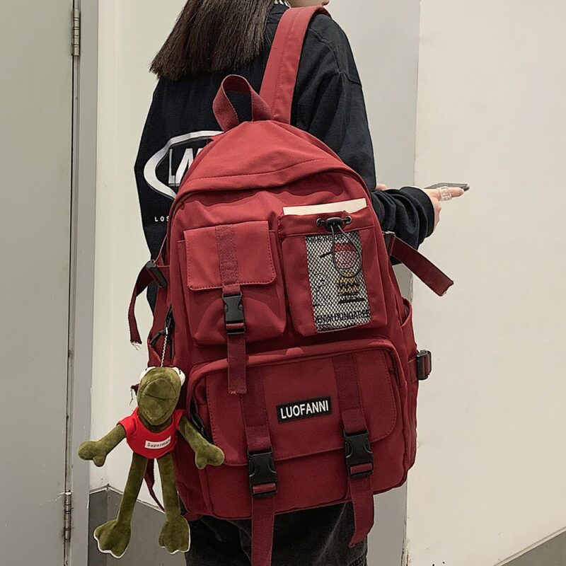 Women Boy Nylon Backpack Travel Mesh Female Student College School Bag Men Girl Cool Laptop Backpack