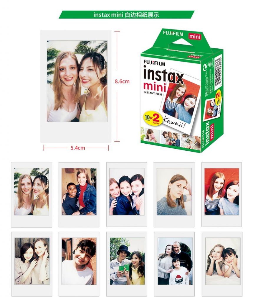 10 200 sheets Fujifilm instax mini 9 film white Edge 3 Inch wide film for Instant