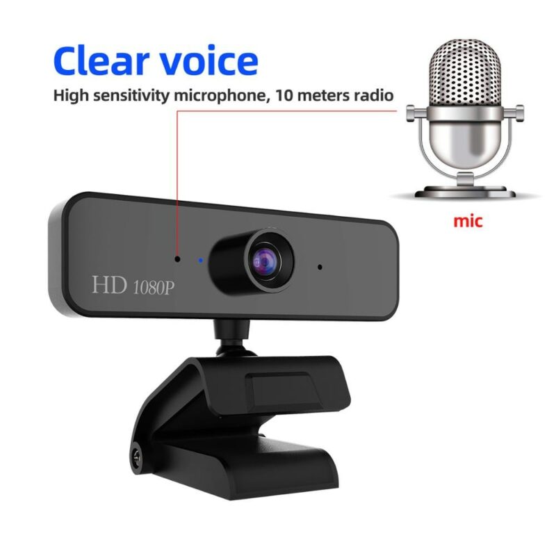 1080P Webcam with Microphone Full HD Video Web Cam Computer Peripheral USB Web Camera for Youtube 1