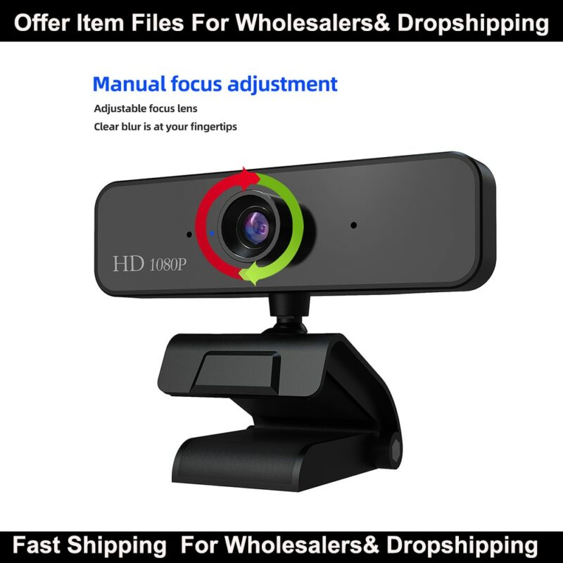 1080P Webcam with Microphone Full HD Video Web Cam Computer Peripheral USB Web Camera for Youtube