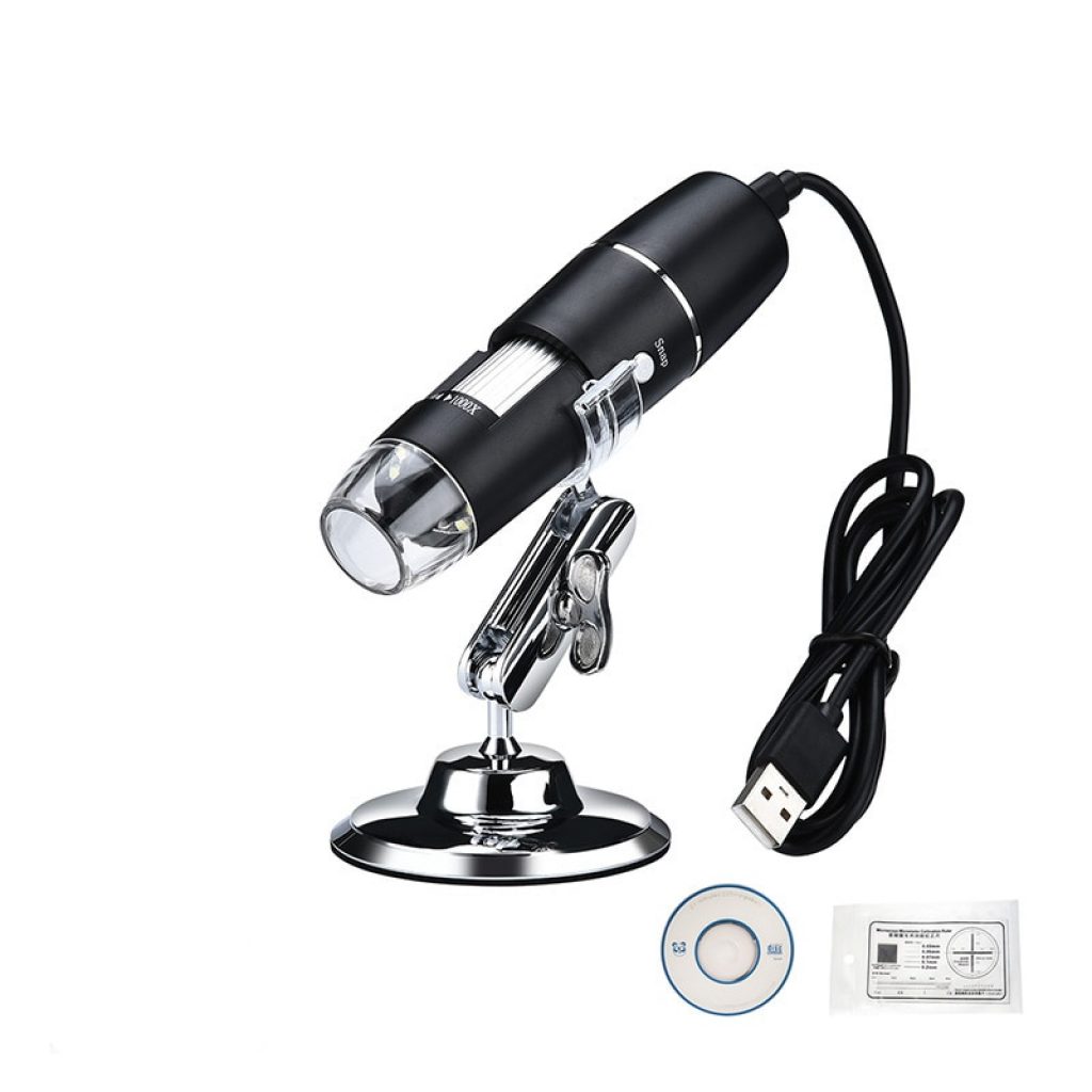 1600X 1000X USB Microscope Handheld Portable Digital Microscope USB Interface Electron Microscopes with 8 LEDs with 1
