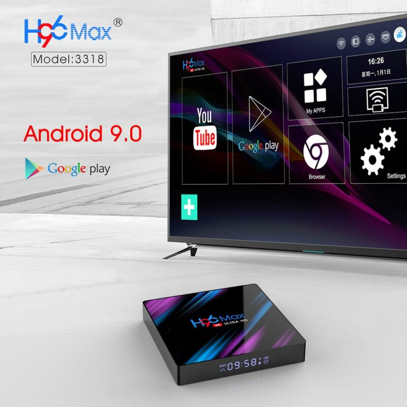 2020 H96 MAX RK3318 Smart TV Box Android 9 9 0 4GB 32GB 64GB 4K Youtube 3