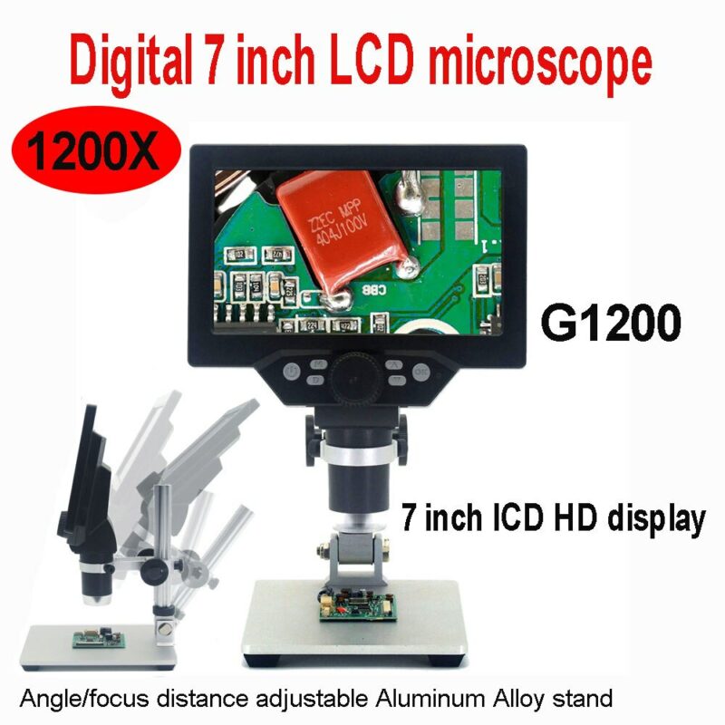 600X digital microscope electronic video microscope 4 3 inch HD LCD soldering microscope phone repair Magnifier 3