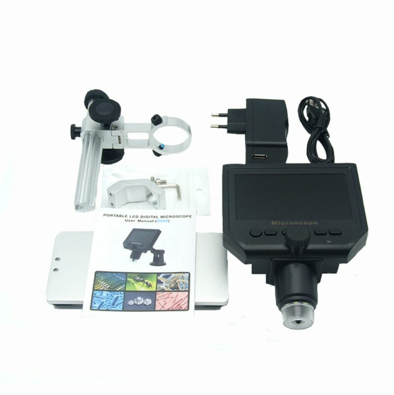 600X digital microscope electronic video microscope 4 3 inch HD LCD soldering microscope phone repair Magnifier