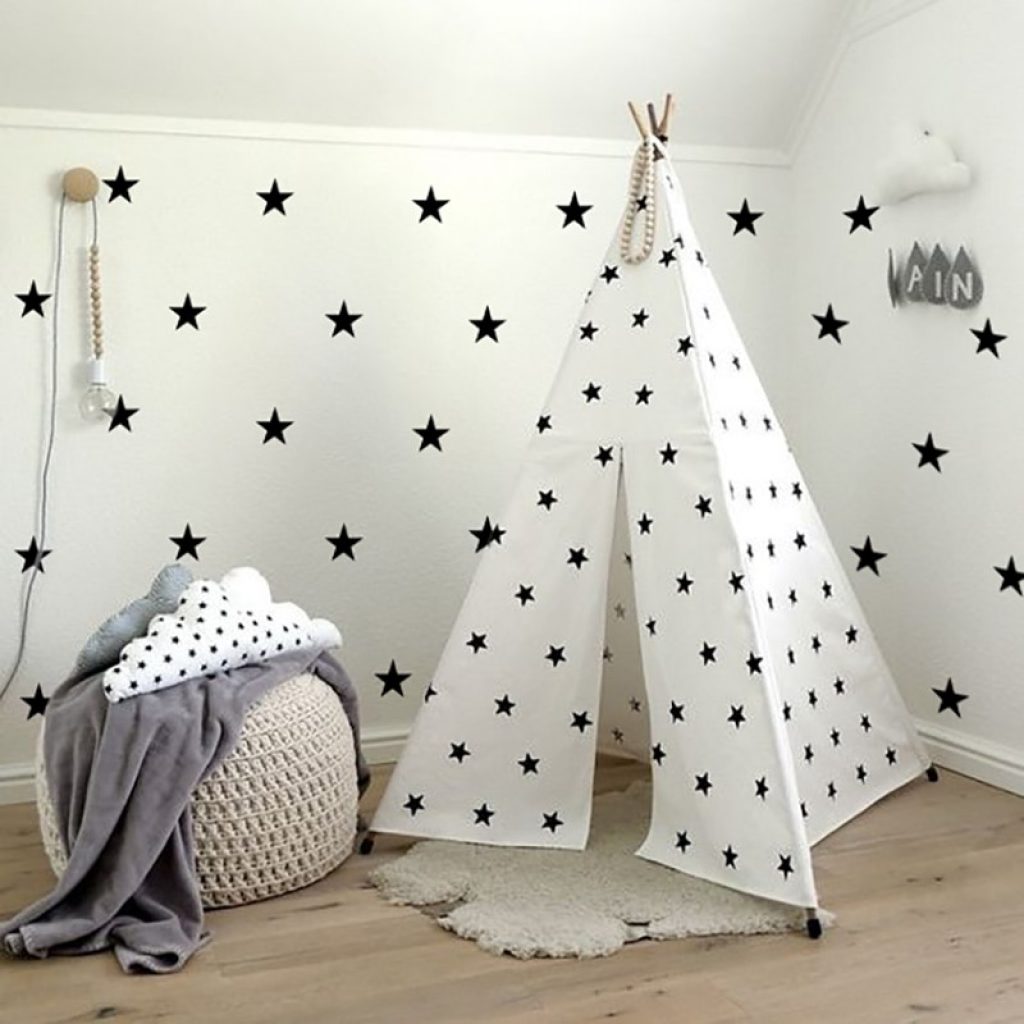 Baby Nursery Bedroom Stars Wall Sticker For Kids Room Home Decoration Children Wall Decals Art Kids
