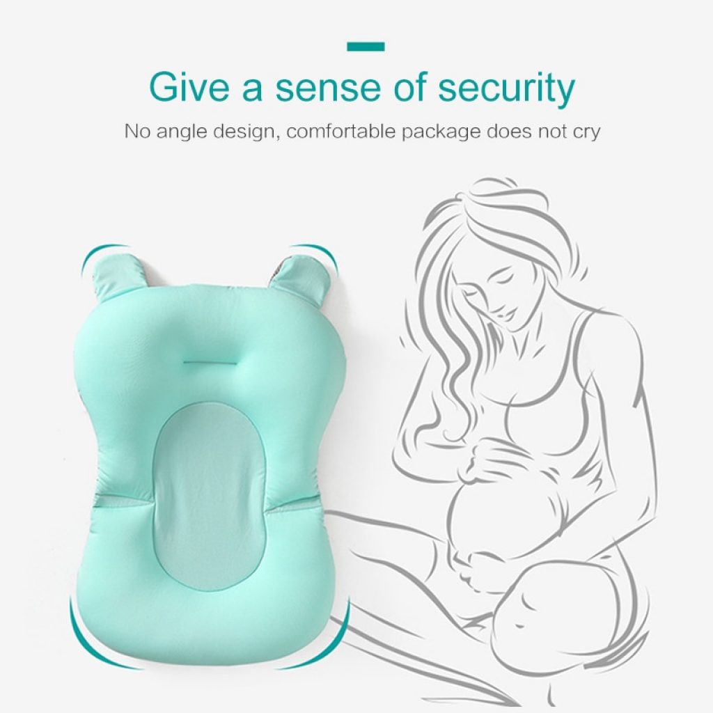 Baby Shower Bath Tub Pad Non Slip Bathtub Seat Support Mat Newborn Safety Security Bath Support 1