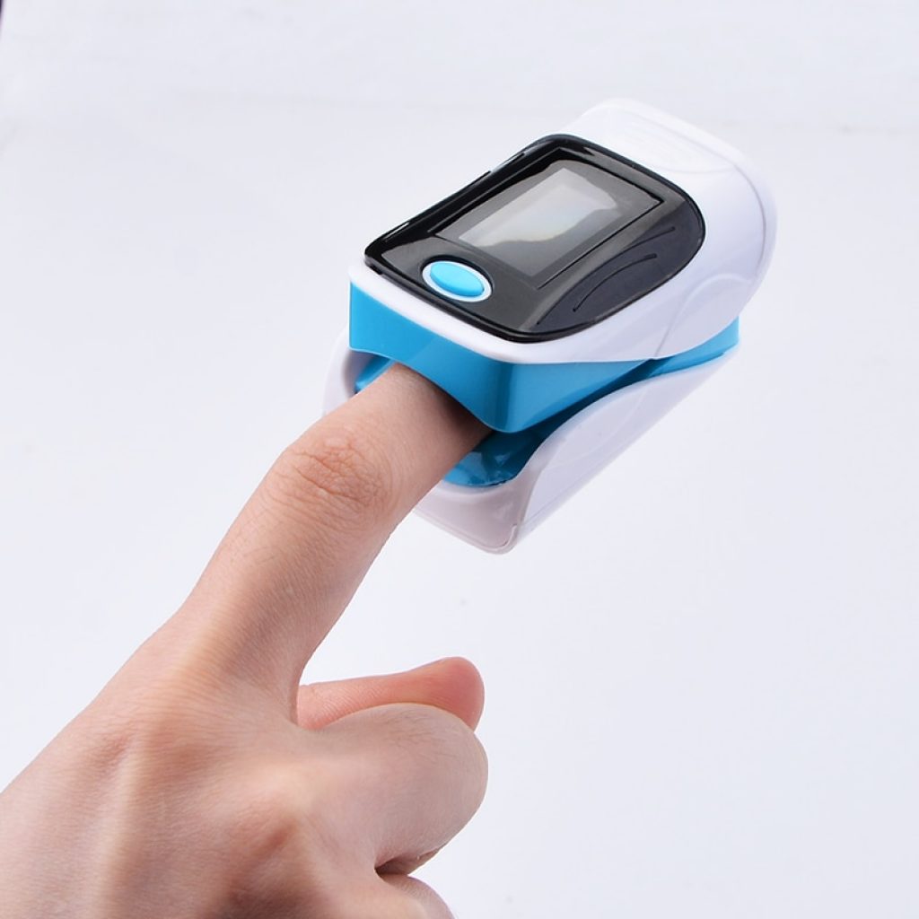 Blood Oxygen Monitor Finger Pulse Oximeter Oxygen Saturation Monitor Oximeter Heart Rate Monitor Without Battery Fast 3